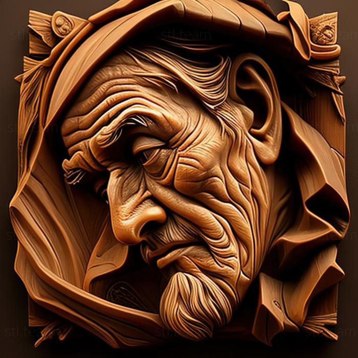 3D модель Жюль Олицки, американский художник. (STL)